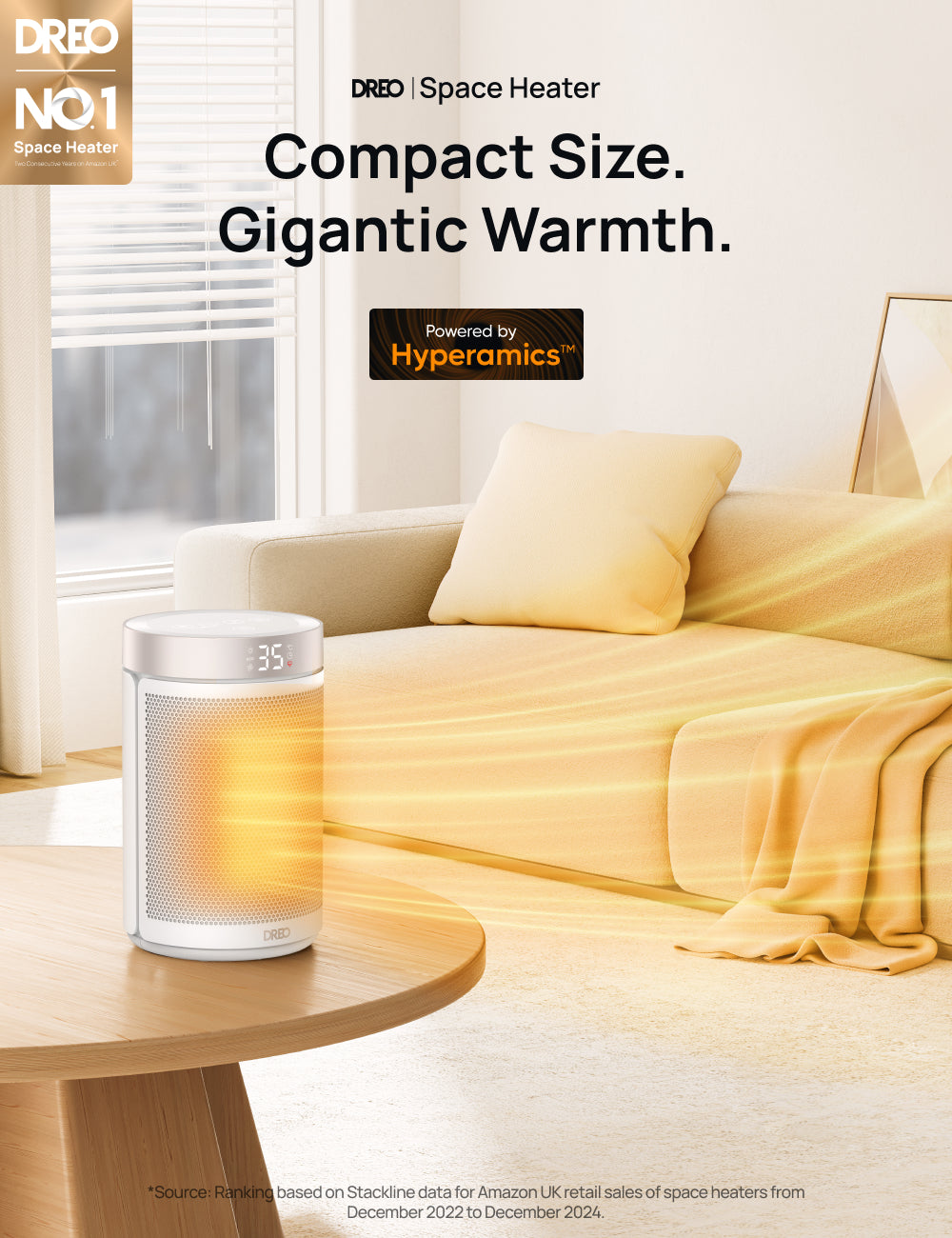 Compact Size.
Gigantic Warmth