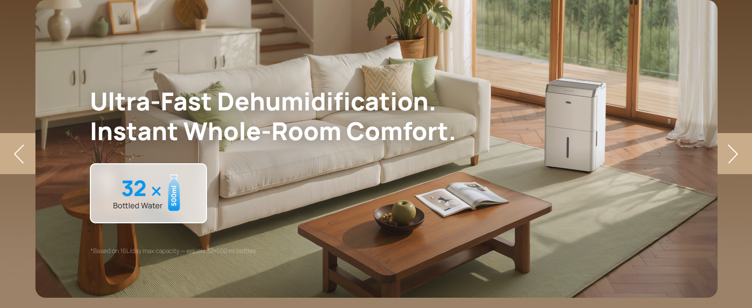 Ultra-Fast Dehumidification.