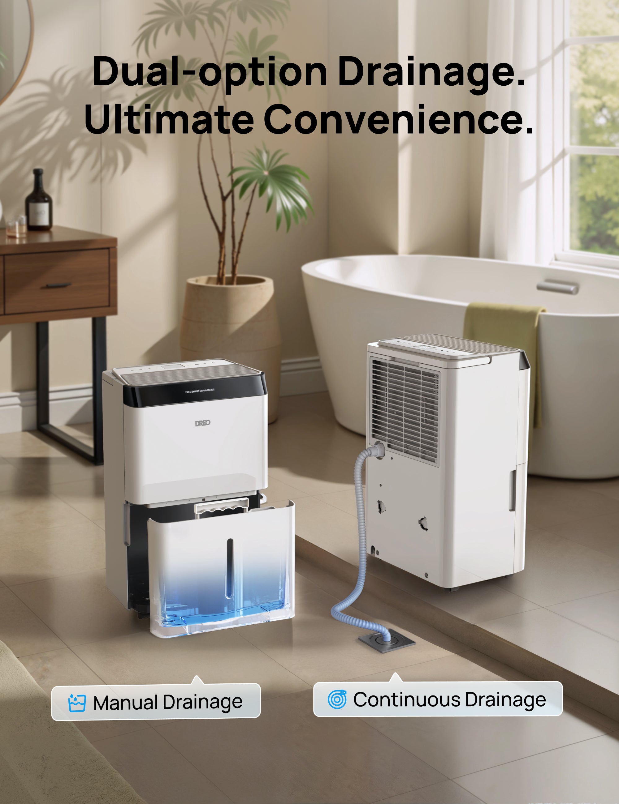 Dual-option Drainage.